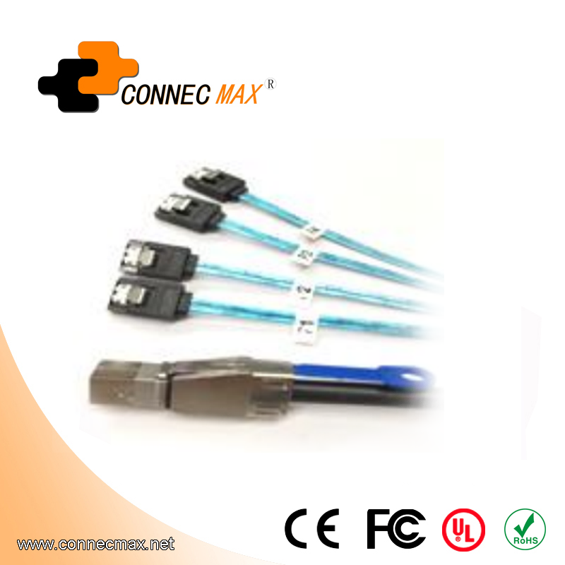 MINISAS (SFF8644) TO  4*SATA 7PIN Cable