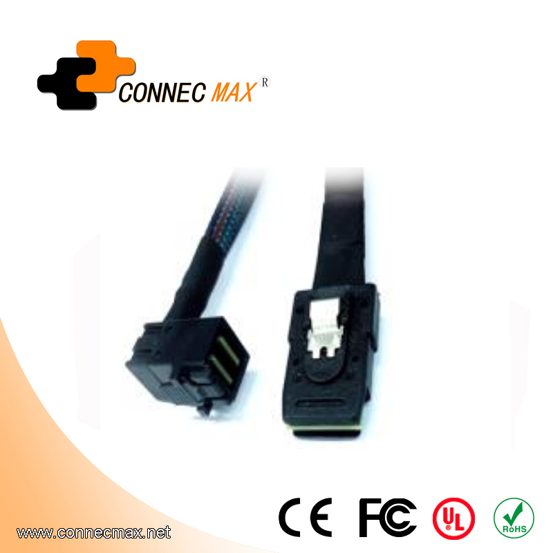MINISAS (SFF8643)90° 转 MINISAS 36PIN(SFF8087)线