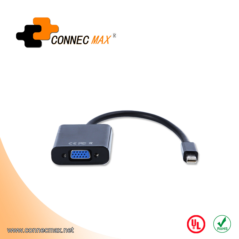 Mini displayport to VGA male to female cable