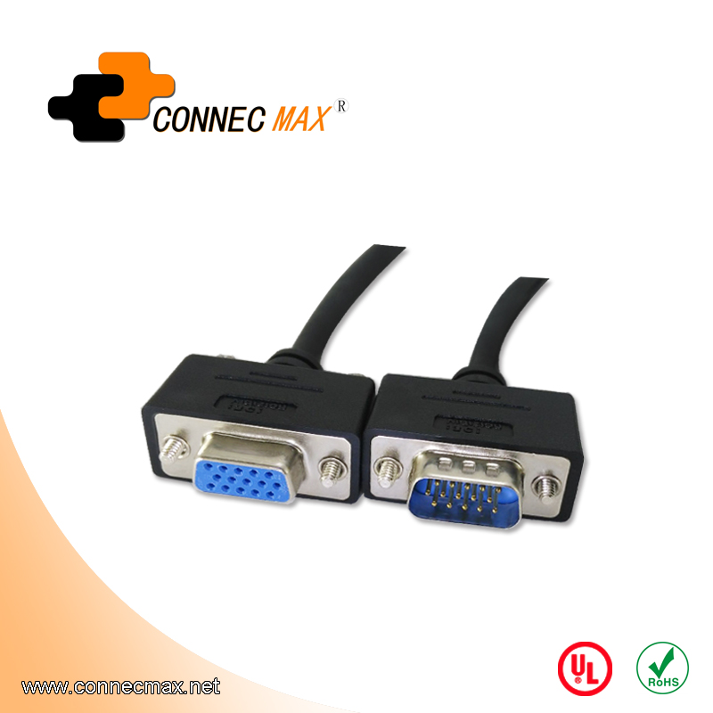 Ultra Thin VGA Male to Male/Female Extension Cable