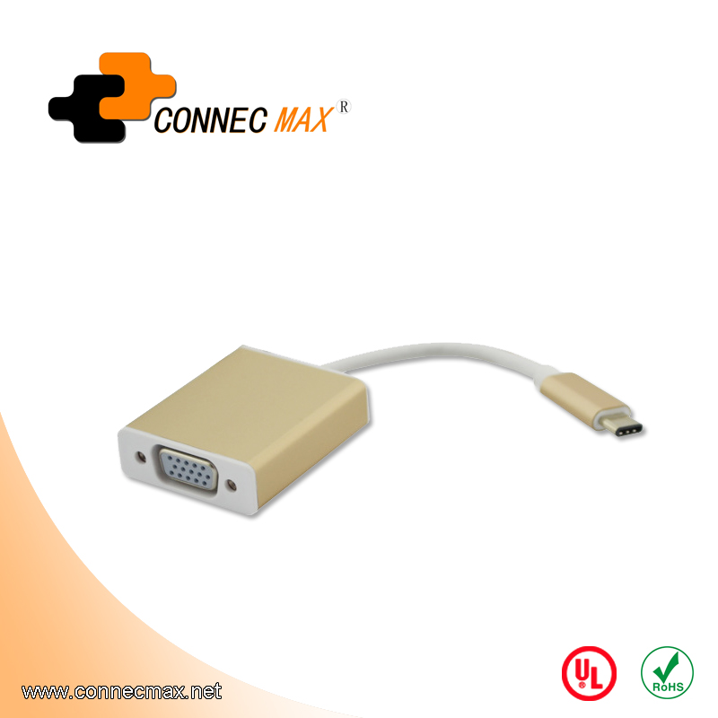 USB 3.1 type C to VGA male to female converter
