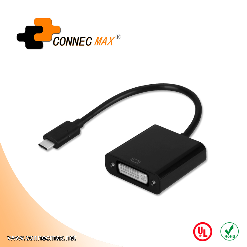 USB 3.1 type C to DVI male to female converter