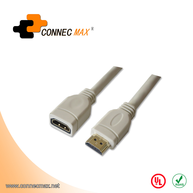 HDMI 公对母数据连接线