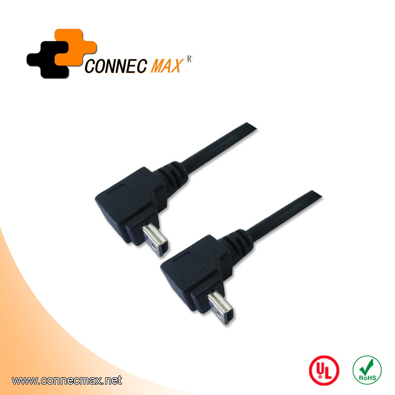 USB 2.0 Right Angle Mini 5 Pin Cable 
