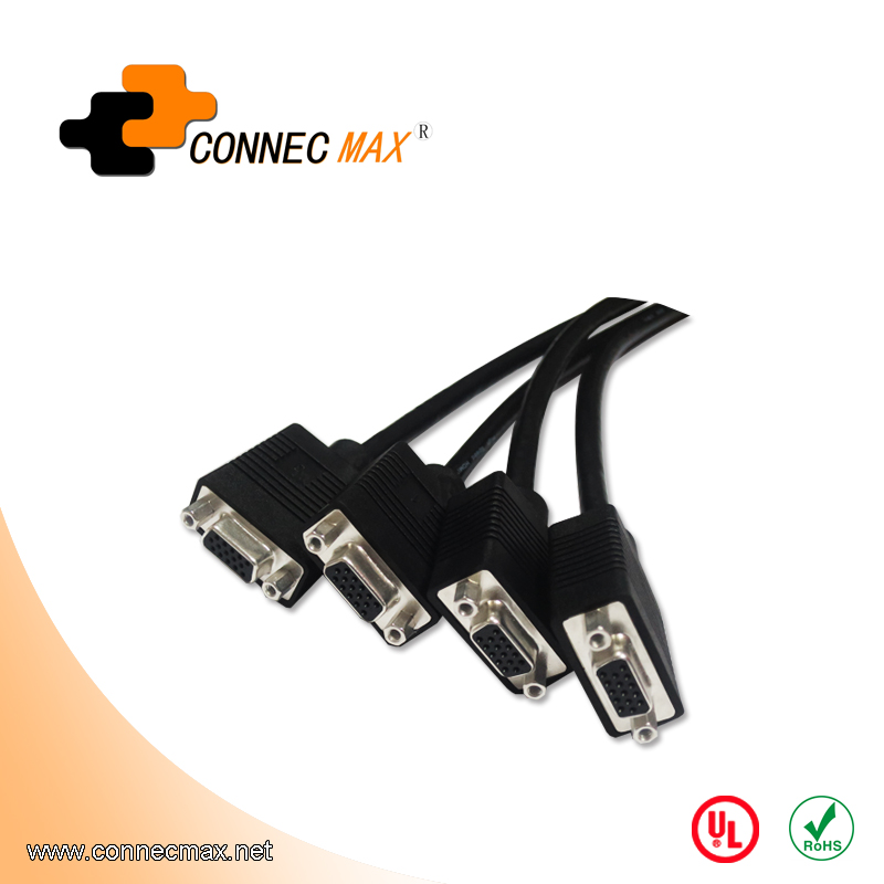 HD60 Male to 4 VGA Female Splitter Cable