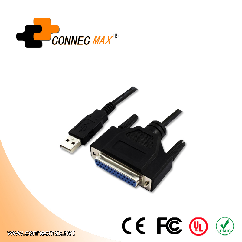 USB2.0转1284并口DB25数据打印线 